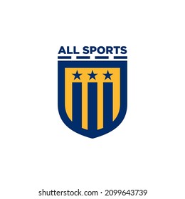 All Sports Team Badge Logo Template Vector