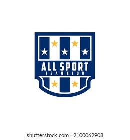All Sports Team Badge Logo Template Vector