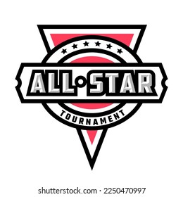 All star game logo, emblem.