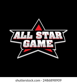 All Star Game Sport Vektorgrafik Logo Design