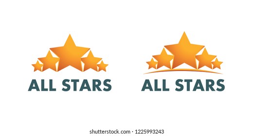 All Stars Company branding logo, 2 variations