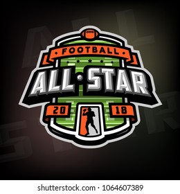 All stars of football, logo, emblem.