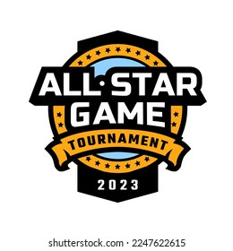 All stars game logo, emblem.