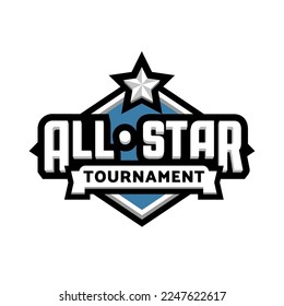 All stars game logo, emblem.