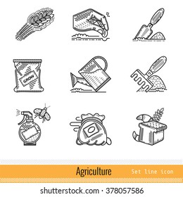 All Steps of Bakery Product Outline Web Icons