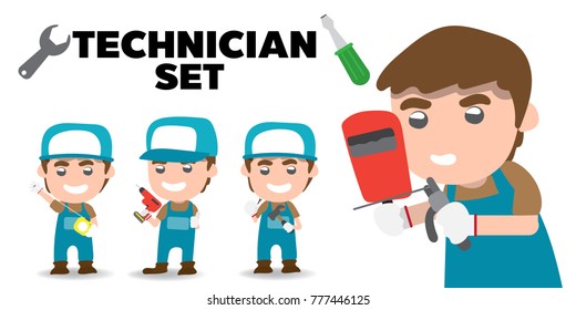all technician set.carpenter,Welder,electrician.
