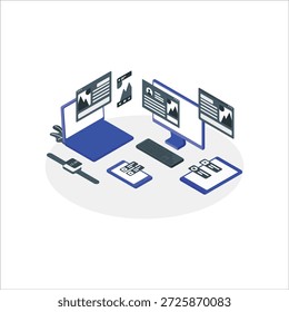 Es todo el archivo de Vector relacionado con la tecnología