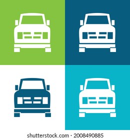 All Terrain Flat four color minimal icon set