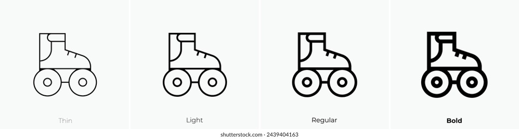 all terrain icon. Thin, Light Regular And Bold style design isolated on white background