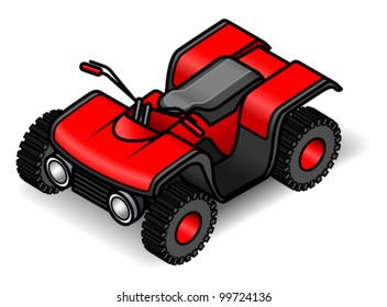 An all terrain recreation vehicle / dune buggy.