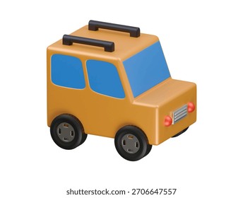 all terrain vahicle icon 3d illustration render