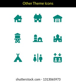 all theme icon with solid style