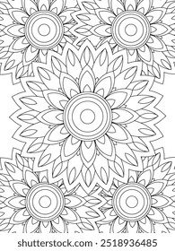 All these designs are hand-drawn and unique 
Flower Beautiful black and white illustration for adult coloring book,
This is a printable Beautiful Zentangle Coloring page for KDP Interior, POD products