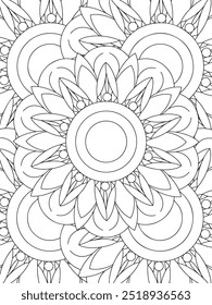 All these designs are hand-drawn and unique 
Flower Beautiful black and white illustration for adult coloring book,
This is a printable Beautiful Zentangle Coloring page for KDP Interior, POD products