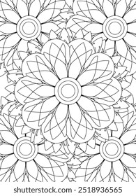 All these designs are hand-drawn and unique 
Flower Beautiful black and white illustration for adult coloring book,
This is a printable Beautiful Zentangle Coloring page for KDP Interior, POD products