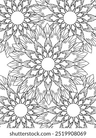 All these designs are hand-drawn and unique 
Flower Beautiful black and white illustration for adult coloring book,
This is a printable Beautiful Zentangle Coloring page for KDP Interior, POD products