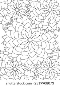 All these designs are hand-drawn and unique 
Flower Beautiful black and white illustration for adult coloring book,
This is a printable Beautiful Zentangle Coloring page for KDP Interior, POD products