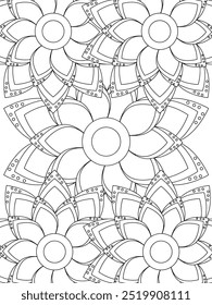 All these designs are hand-drawn and unique 
Flower Beautiful black and white illustration for adult coloring book,
This is a printable Beautiful Zentangle Coloring page for KDP Interior, POD products