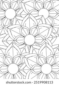 All these designs are hand-drawn and unique 
Flower Beautiful black and white illustration for adult coloring book,
This is a printable Beautiful Zentangle Coloring page for KDP Interior, POD products