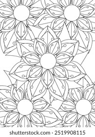 All these designs are hand-drawn and unique 
Flower Beautiful black and white illustration for adult coloring book,
This is a printable Beautiful Zentangle Coloring page for KDP Interior, POD products