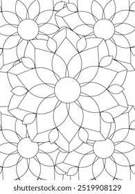 All these designs are hand-drawn and unique 
Flower Beautiful black and white illustration for adult coloring book,
This is a printable Beautiful Zentangle Coloring page for KDP Interior, POD products