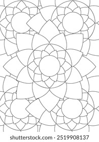 All these designs are hand-drawn and unique 
Flower Beautiful black and white illustration for adult coloring book,
This is a printable Beautiful Zentangle Coloring page for KDP Interior, POD products