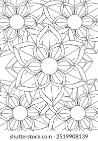 All these designs are hand-drawn and unique 
Flower Beautiful black and white illustration for adult coloring book,
This is a printable Beautiful Zentangle Coloring page for KDP Interior, POD products