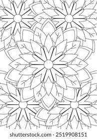 All these designs are hand-drawn and unique 
Flower Beautiful black and white illustration for adult coloring book,
This is a printable Beautiful Zentangle Coloring page for KDP Interior, POD products