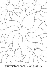 All these designs are hand-drawn and unique 
Flower Beautiful black and white illustration for adult coloring book,
This is a printable Beautiful Zentangle Coloring page for KDP Interior, POD products