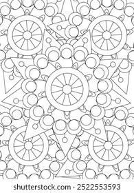 All these designs are hand-drawn and unique 
Flower Beautiful black and white illustration for adult coloring book,
This is a printable Beautiful Zentangle Coloring page for KDP Interior, POD products