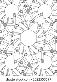 All these designs are hand-drawn and unique 
Flower Beautiful black and white illustration for adult coloring book,
This is a printable Beautiful Zentangle Coloring page for KDP Interior, POD products