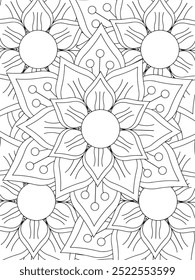 All these designs are hand-drawn and unique 
Flower Beautiful black and white illustration for adult coloring book,
This is a printable Beautiful Zentangle Coloring page for KDP Interior, POD products