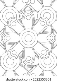 All these designs are hand-drawn and unique 
Flower Beautiful black and white illustration for adult coloring book,
This is a printable Beautiful Zentangle Coloring page for KDP Interior, POD products