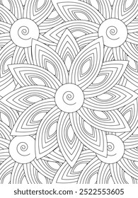 All these designs are hand-drawn and unique 
Flower Beautiful black and white illustration for adult coloring book,
This is a printable Beautiful Zentangle Coloring page for KDP Interior, POD products