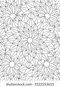 All these designs are hand-drawn and unique 
Flower Beautiful black and white illustration for adult coloring book,
This is a printable Beautiful Zentangle Coloring page for KDP Interior, POD products