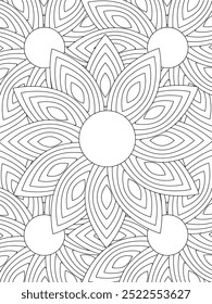 All these designs are hand-drawn and unique 
Flower Beautiful black and white illustration for adult coloring book,
This is a printable Beautiful Zentangle Coloring page for KDP Interior, POD products