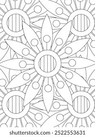 All these designs are hand-drawn and unique 
Flower Beautiful black and white illustration for adult coloring book,
This is a printable Beautiful Zentangle Coloring page for KDP Interior, POD products