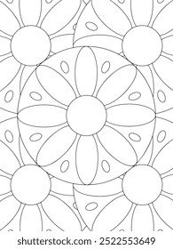 All these designs are hand-drawn and unique 
Flower Beautiful black and white illustration for adult coloring book,
This is a printable Beautiful Zentangle Coloring page for KDP Interior, POD products