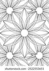 All these designs are hand-drawn and unique 
Flower Beautiful black and white illustration for adult coloring book,
This is a printable Beautiful Zentangle Coloring page for KDP Interior, POD products