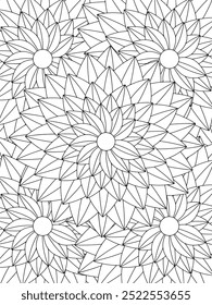 All these designs are hand-drawn and unique 
Flower Beautiful black and white illustration for adult coloring book,
This is a printable Beautiful Zentangle Coloring page for KDP Interior, POD products