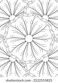 All these designs are hand-drawn and unique 
Flower Beautiful black and white illustration for adult coloring book,
This is a printable Beautiful Zentangle Coloring page for KDP Interior, POD products