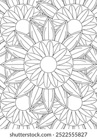 All these designs are hand-drawn and unique 
Flower Beautiful black and white illustration for adult coloring book,
This is a printable Beautiful Zentangle Coloring page for KDP Interior, POD products