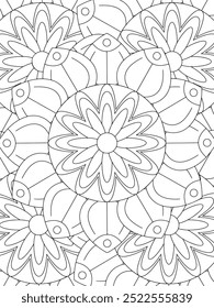 All these designs are hand-drawn and unique 
Flower Beautiful black and white illustration for adult coloring book,
This is a printable Beautiful Zentangle Coloring page for KDP Interior, POD products