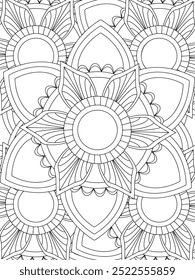 All these designs are hand-drawn and unique 
Flower Beautiful black and white illustration for adult coloring book,
This is a printable Beautiful Zentangle Coloring page for KDP Interior, POD products