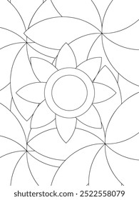 All these designs are hand-drawn and unique 
Flower Beautiful black and white illustration for adult coloring book,
This is a printable Beautiful Zentangle Coloring page for KDP Interior, POD products