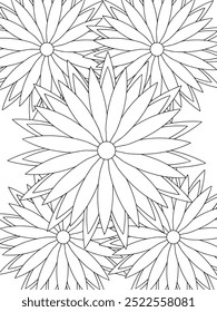 All these designs are hand-drawn and unique 
Flower Beautiful black and white illustration for adult coloring book,
This is a printable Beautiful Zentangle Coloring page for KDP Interior, POD products