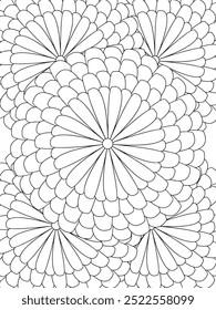 All these designs are hand-drawn and unique 
Flower Beautiful black and white illustration for adult coloring book,
This is a printable Beautiful Zentangle Coloring page for KDP Interior, POD products