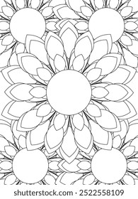 All these designs are hand-drawn and unique 
Flower Beautiful black and white illustration for adult coloring book,
This is a printable Beautiful Zentangle Coloring page for KDP Interior, POD products