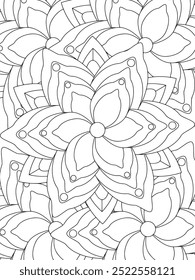 All these designs are hand-drawn and unique 
Flower Beautiful black and white illustration for adult coloring book,
This is a printable Beautiful Zentangle Coloring page for KDP Interior, POD products