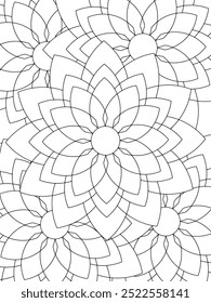 All these designs are hand-drawn and unique 
Flower Beautiful black and white illustration for adult coloring book,
This is a printable Beautiful Zentangle Coloring page for KDP Interior, POD products